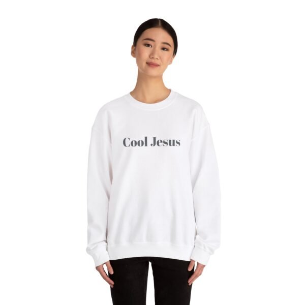 Cool Jesus Unisex Heavy Blend™ Crewneck Sweatshirt - Image 4