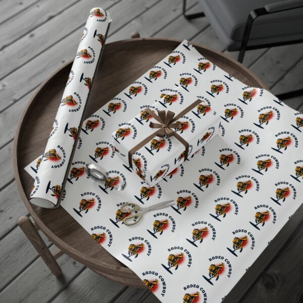 Wrapping Paper Set - Cowboy Theme for Boys, Christmas Gift Wrap, Holiday Packaging Supplies, Festive Gift Wrapping Accessory, Kids Present - Image 4