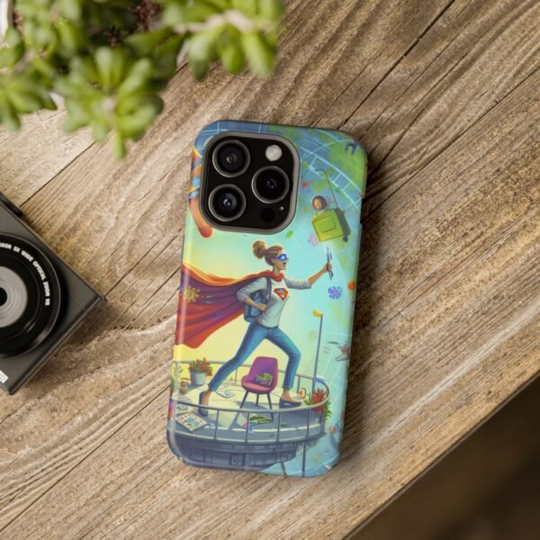 Chic CEO of Chaos Mom Themed Magnetic Tough Cases Iphone, Business Woman Gift, Boss Lady Phone Cover, Career Mom Accessory, Mother's Day - Image 100
