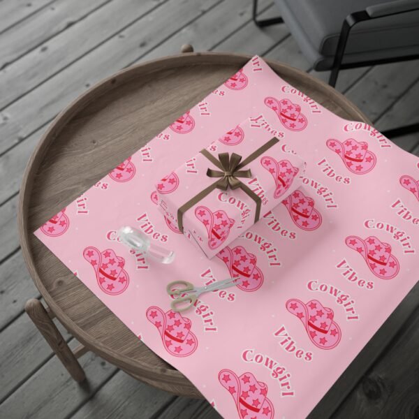 Cowgirl Wrapping Paper - Christmas Gift Wrap, Western Holiday Theme, Rodeo Gift Wrap, Cowgirl Party Supplies, Cowboy Wrapping Paper Roll - Image 10
