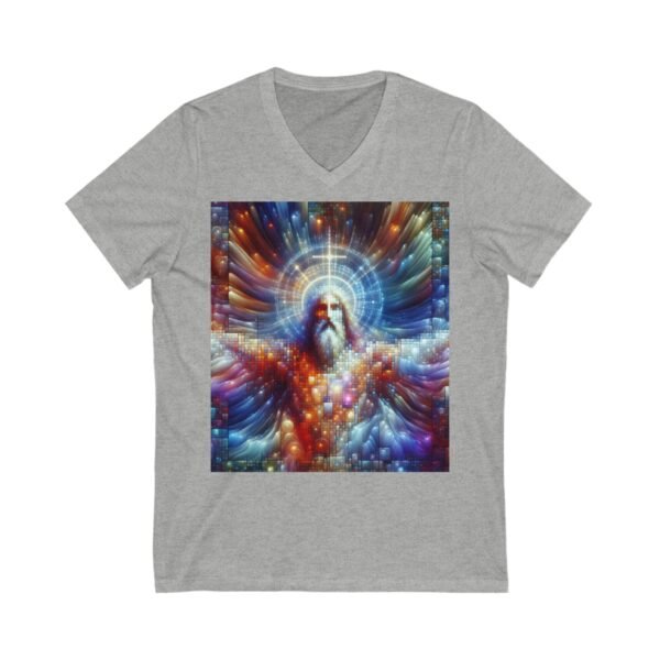 Cool Jesus Unisex Jersey Short Sleeve V-Neck Tee - Image 7
