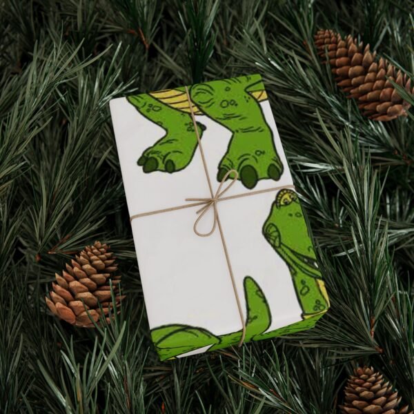 Dinosaur Wrapping Papers - Christmas Gift Wrapping, Holiday Gift Wrap, Festive Present Wrapping, Unique Gift Wrap, Cute Dino Wrapping Paper - Image 5
