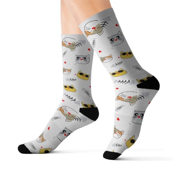 Cool Cat Sublimation Socks - Image 5