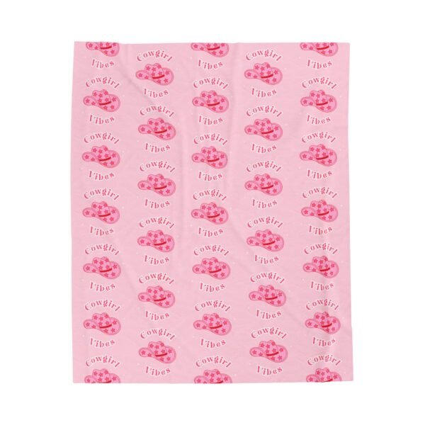 Cowgirl Velveteen Blanket, Pink Plush Throw for Girls - Western Theme Cozy Bedding, Home Decor, Gift Idea, Cowgirl Bedroom Decor, Kids - Image 17