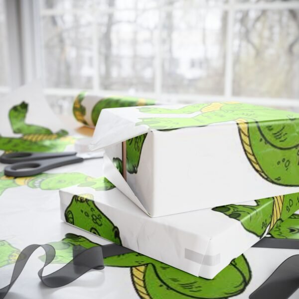 Dinosaur Wrapping Papers - Christmas Gift Wrapping, Holiday Gift Wrap, Festive Present Wrapping, Unique Gift Wrap, Cute Dino Wrapping Paper - Image 6