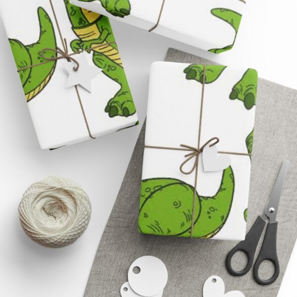 Dinosaur Wrapping Papers - Christmas Gift Wrapping, Holiday Gift Wrap, Festive Present Wrapping, Unique Gift Wrap, Cute Dino Wrapping Paper - Image 9