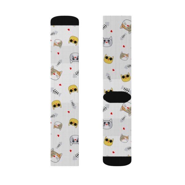 Cool Cat Sublimation Socks - Image 7