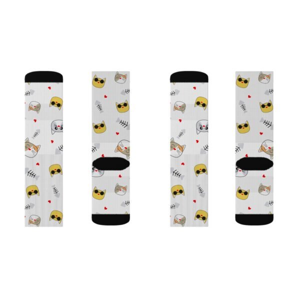 Cool Cat Sublimation Socks - Image 10
