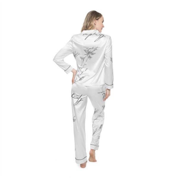 Simplicity Women's Satin Pajamas (AOP) - Image 4