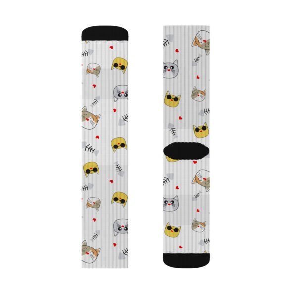 Cool Cat Sublimation Socks - Image 3