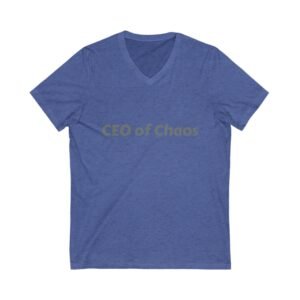 Chaos Mom CEO V-Neck Tee, Unisex Shirt, Funny Mom Tee, Gift for Moms, Chaos Theme Shirt, Mother's Day Gift