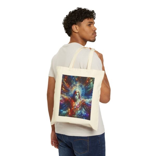 Cool Jesus Cotton Canvas Tote Bag - Image 3