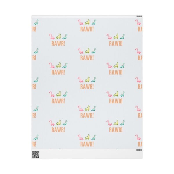Dino Wrapping Papers, Rawr Theme, Birthday Christmas Gift Wrap Roll, Cute Dinosaurs Party Favors, Holiday Presents Packaging, Kids Crafts - Image 13