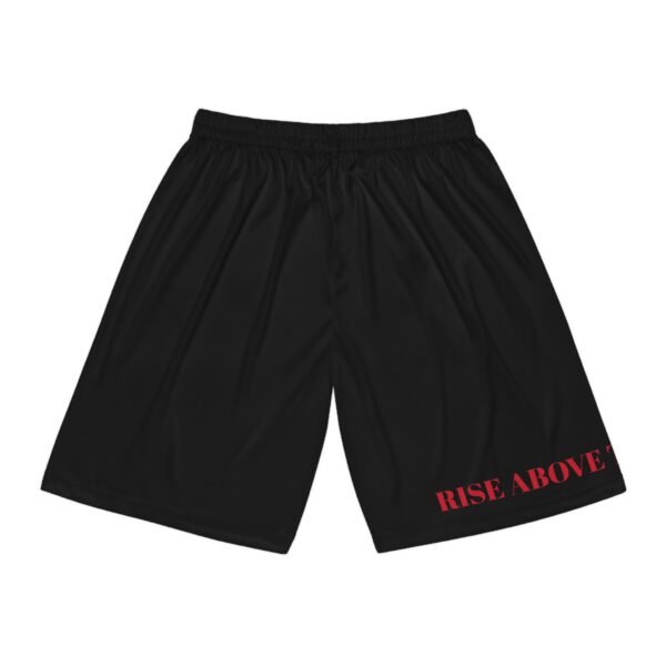 RISE ABOVE THE STORM Mens Basketball Shorts - Image 2