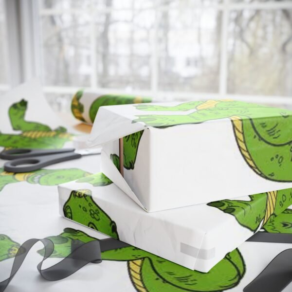 Dinosaur Wrapping Papers - Christmas Gift Wrapping, Holiday Gift Wrap, Festive Present Wrapping, Unique Gift Wrap, Cute Dino Wrapping Paper - Image 12
