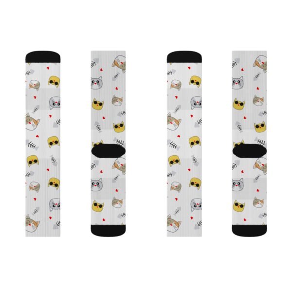 Cool Cat Sublimation Socks - Image 6