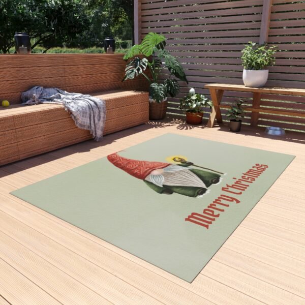 Christmas Gnome Outdoor Rug, Holiday Door Mat, Festive Xmas Area Rug, Winter Garden Decor, Seasonal Patio Carpet - Image 19