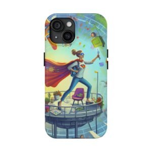 Mom CEO of Chaos Tough Phone Cases, Mother's Day Gift, Protective Phone Cover, Funny Mom Phone Case, iPhone 15 Case