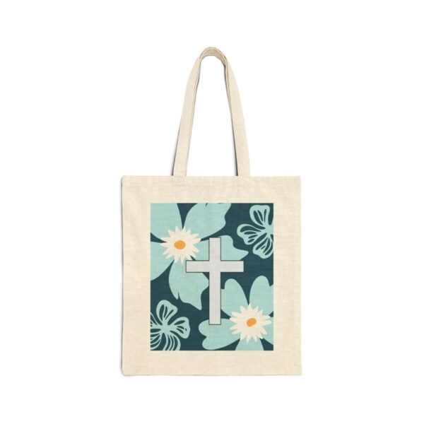 Faith Themed Tote Bag, Religious Canvas Bag, Christian Shoulder Tote, Inspirational Reusable Shopping Bag, Bible Quote Handbag