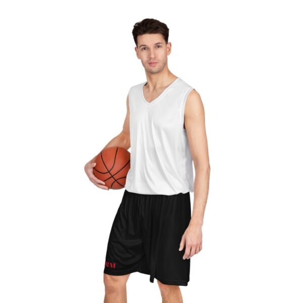 RISE ABOVE THE STORM Mens Basketball Shorts - Image 6