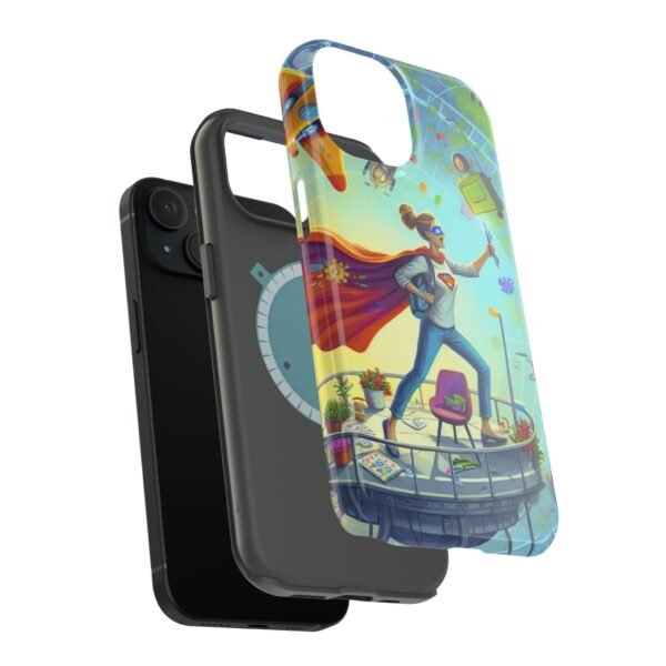 Chic CEO of Chaos Mom Themed Magnetic Tough Cases Iphone, Business Woman Gift, Boss Lady Phone Cover, Career Mom Accessory, Mother's Day - Image 4