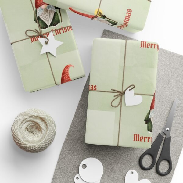 Gnome Christmas Wrapping Papers, Funny Holiday Gift Wrap, Festive Xmas Packaging Sheets, Cute Winter Present Wrap, Seasonal Decor Supplies - Image 21