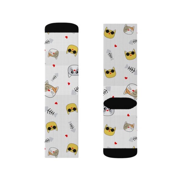 Cool Cat Sublimation Socks - Image 12