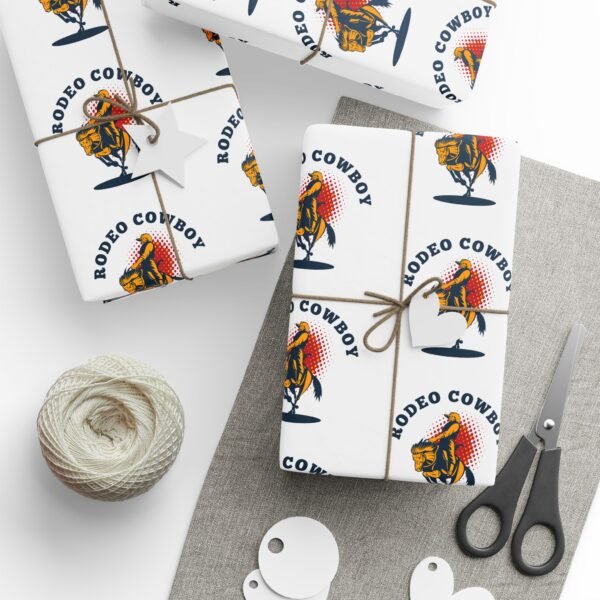 Wrapping Paper Set - Cowboy Theme for Boys, Christmas Gift Wrap, Holiday Packaging Supplies, Festive Gift Wrapping Accessory, Kids Present - Image 33
