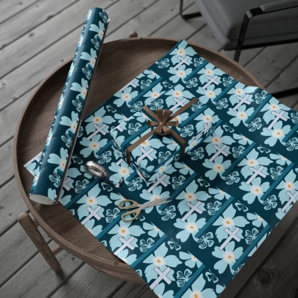 Christmas Faith Themed Wrapping Papers, Holiday Gift Wrap, Religious Present Packaging, Xmas Decorative Paper, Christian Occasion Supplies - Image 4