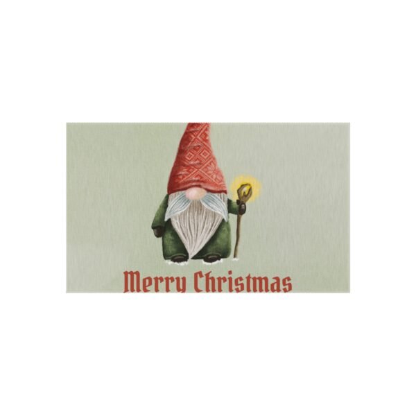 Christmas Gnome Outdoor Rug, Holiday Door Mat, Festive Xmas Area Rug, Winter Garden Decor, Seasonal Patio Carpet - Image 9