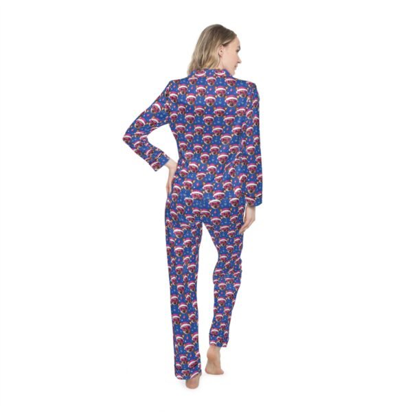 Christmas Themed Women's Satin Pajamas (AOP) - Image 4