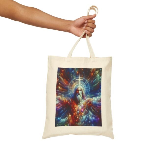 Cool Jesus Cotton Canvas Tote Bag - Image 6