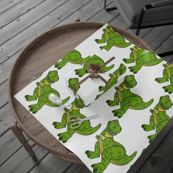 Dinosaur Wrapping Papers - Christmas Gift Wrapping, Holiday Gift Wrap, Festive Present Wrapping, Unique Gift Wrap, Cute Dino Wrapping Paper - Image 4