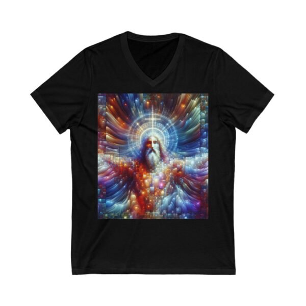 Cool Jesus Unisex Jersey Short Sleeve V-Neck Tee - Image 5