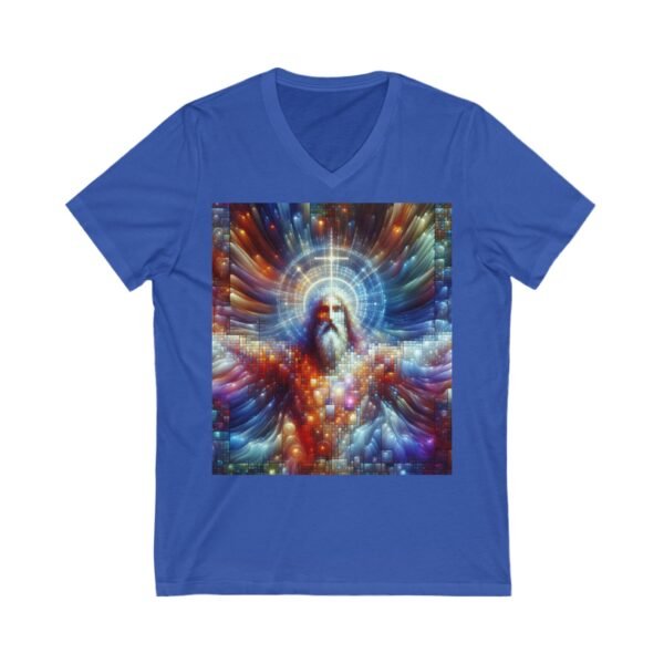 Cool Jesus Unisex Jersey Short Sleeve V-Neck Tee - Image 9