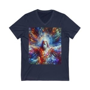 Cool Jesus Unisex Jersey Short Sleeve V-Neck Tee