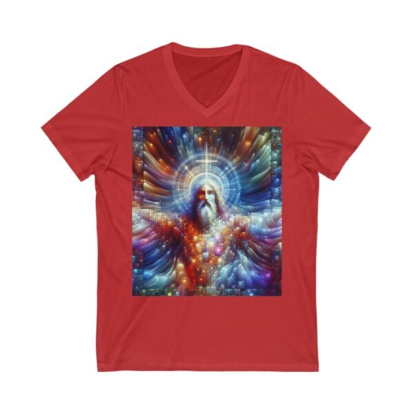 Cool Jesus Unisex Jersey Short Sleeve V-Neck Tee - Image 11