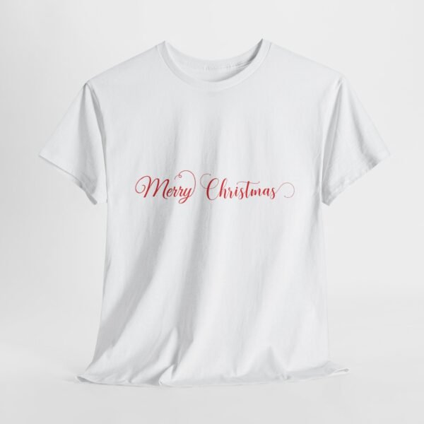 Christmas Cactus Snowmen Unisex Tee, Holiday Heavy Cotton T-Shirt, Festive Winter Gift, Xmas Apparel, Seasonal Graphic Shirt - Image 6