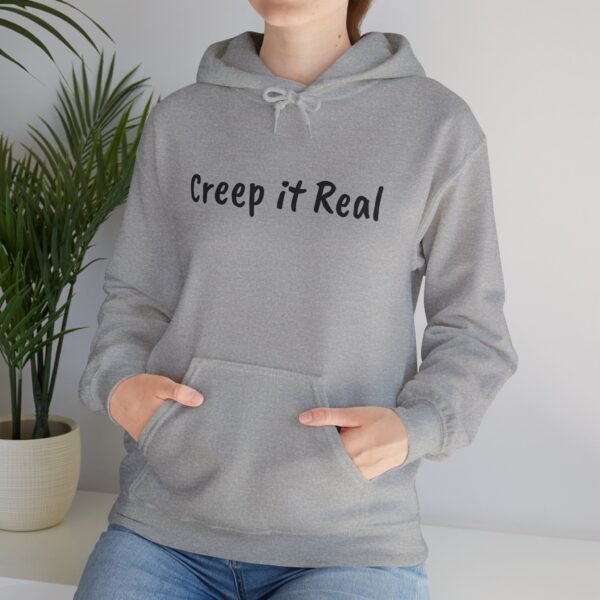 Creep it Real Halloween Hoodie, Unisex Sweatshirt, Spooky Scary Costume, Fall Apparel Gift, Cozy Autumn Pullover, Trick or Treat Hoodie - Image 52