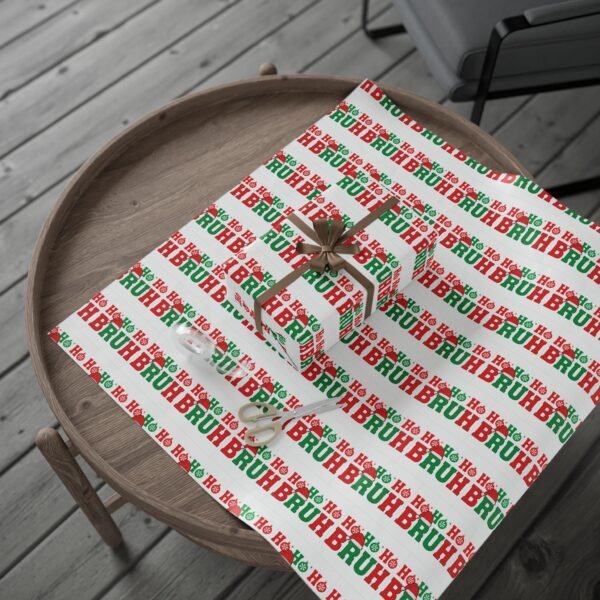 Wrapping Paper - HO HO Bruh Christmas Holiday Design - Image 11