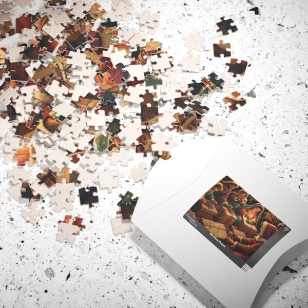 Christmas Themed Puzzle, Holiday Jigsaw Puzzle, Festive Brain Teaser, Xmas Puzzle Game, Winter Family Activity, Gift for Puzzle Lover - Image 8