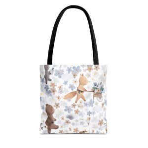 Cute Forest Tote Bag, Baby Accessories, Toddler Bag, Woodland Theme, Kids Shopping, Nursery Decor
