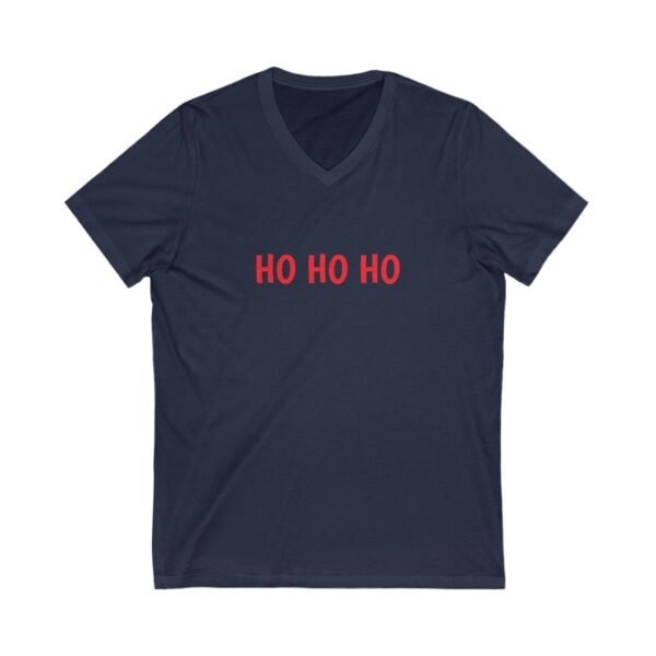 Funny Christmas Unisex Tee, Santa's Favorite HO T-Shirt, Festive Holiday Shirt, Comfy Xmas V-Neck Top, Cute Santa Tee for Men & Women,