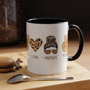 Momlife Coffee Mug, Peace Love Mug, Mom Gift Idea, Mother's Day Gift, Funny Mug for Moms, Motherhood Mug, Gift for Her