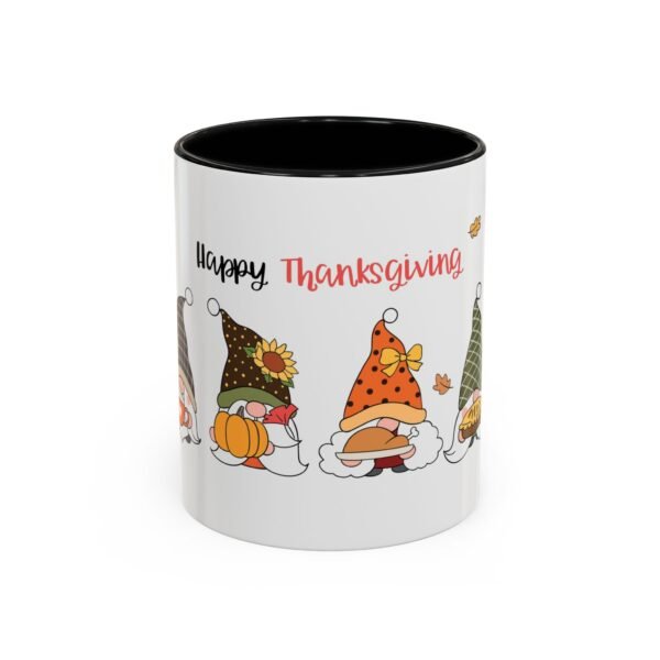 Thanksgiving Accent Mug, Fall Harvest Coffee Cup, Autumn Home Decor, Holiday Ceramic Mug, Festive Kitchen Accessories