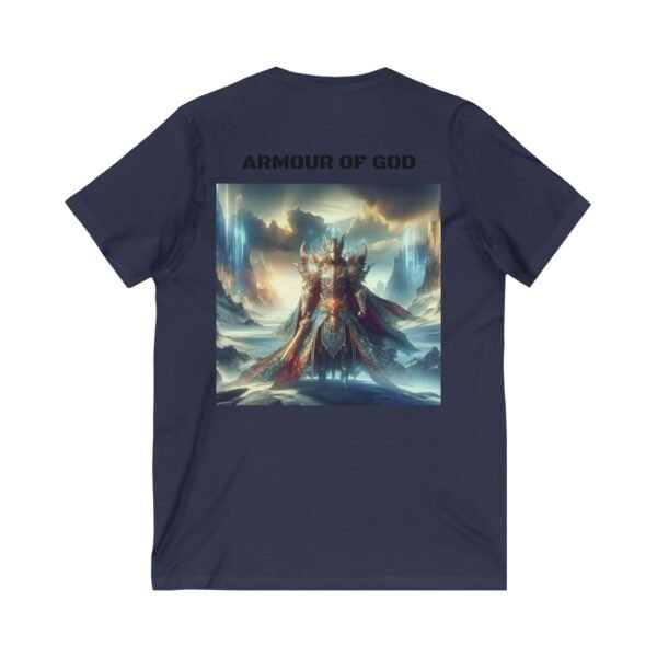 Armor of God Unisex Tee, Christian T-Shirt, Spiritual V-Neck Shirt, Battle Ready Clothing, Armor of God Shirt - Image 6