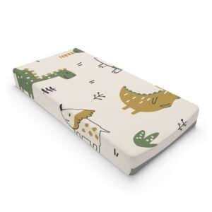 Dinosaur Changing Pad, Baby Nursery Decor, Gender Neutral Baby Shower Gift, Soft Minky Diaper Changing Table Cover, Toddler Room Accessories