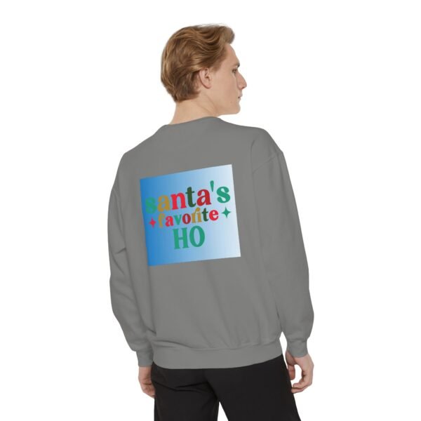 Funny Christmas Unisex Sweatshirt, Santa's Favorite Ho, Holiday Gift, Festive Apparel, Xmas Jumper, Cozy Winter Top - Image 5
