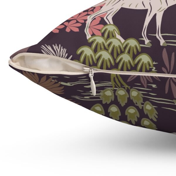 Animal and Nature Spun Polyester Pillow - Palm Tree, Deer, Fox, Rabbit - Home Decor, Gift, Throw Cushion, Sofa Accessory, Accent Pillow - Image 3