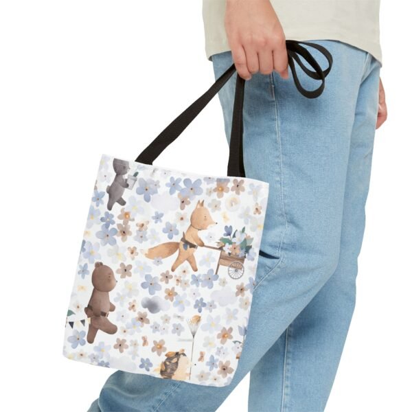Cute Forest Tote Bag, Baby Accessories, Toddler Bag, Woodland Theme, Kids Shopping, Nursery Decor - Image 3